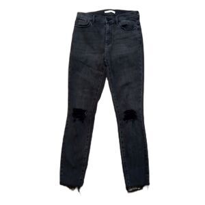 PacSun High Rise Jegging Sz 26 Women's Jrs Black Distressed Jeans